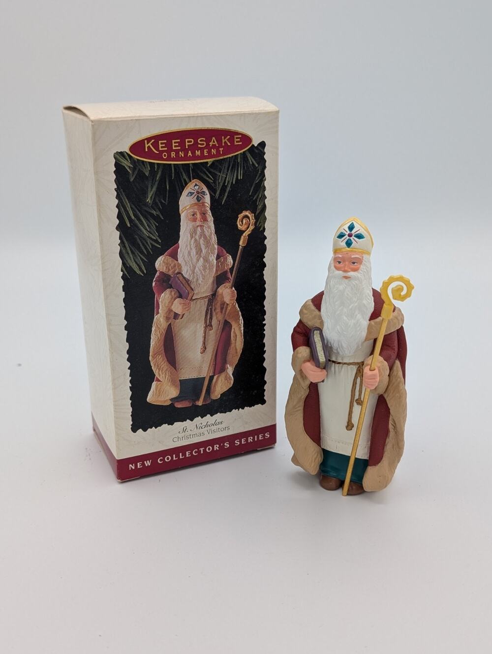 Vintage 1995 Hallmark Keepsake Ornament St Nicholas Series Christmas VisitorsMIB